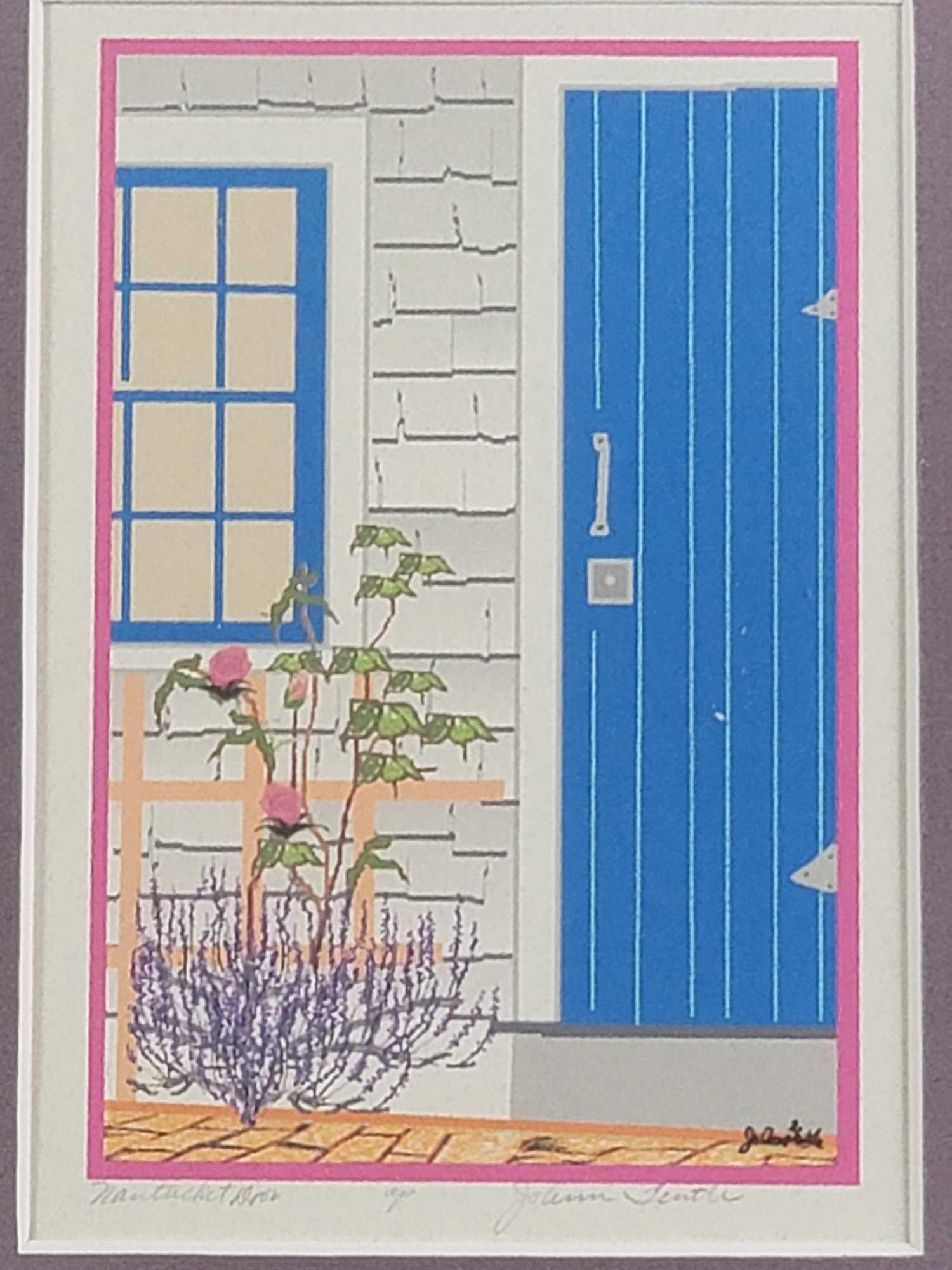 Signed Print By Joann Nantucket Door (1 of 5)