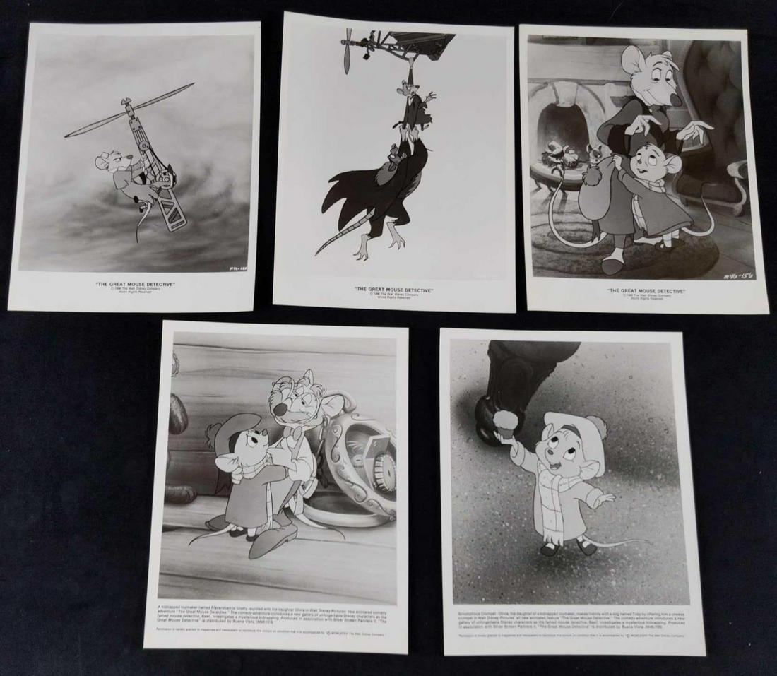 5 Vintage Disney Great Mouse Detective Lobby Cards (1 of 7)