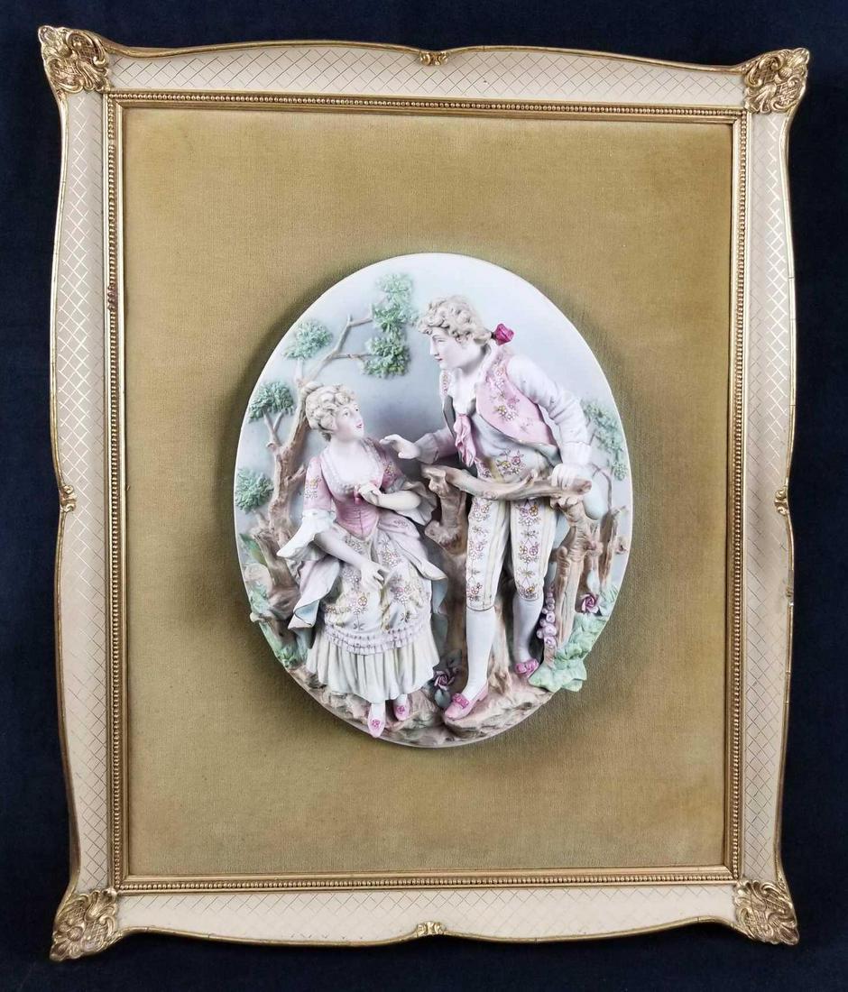 Vintage Bisque Relief Wall Plaque (1 of 12)