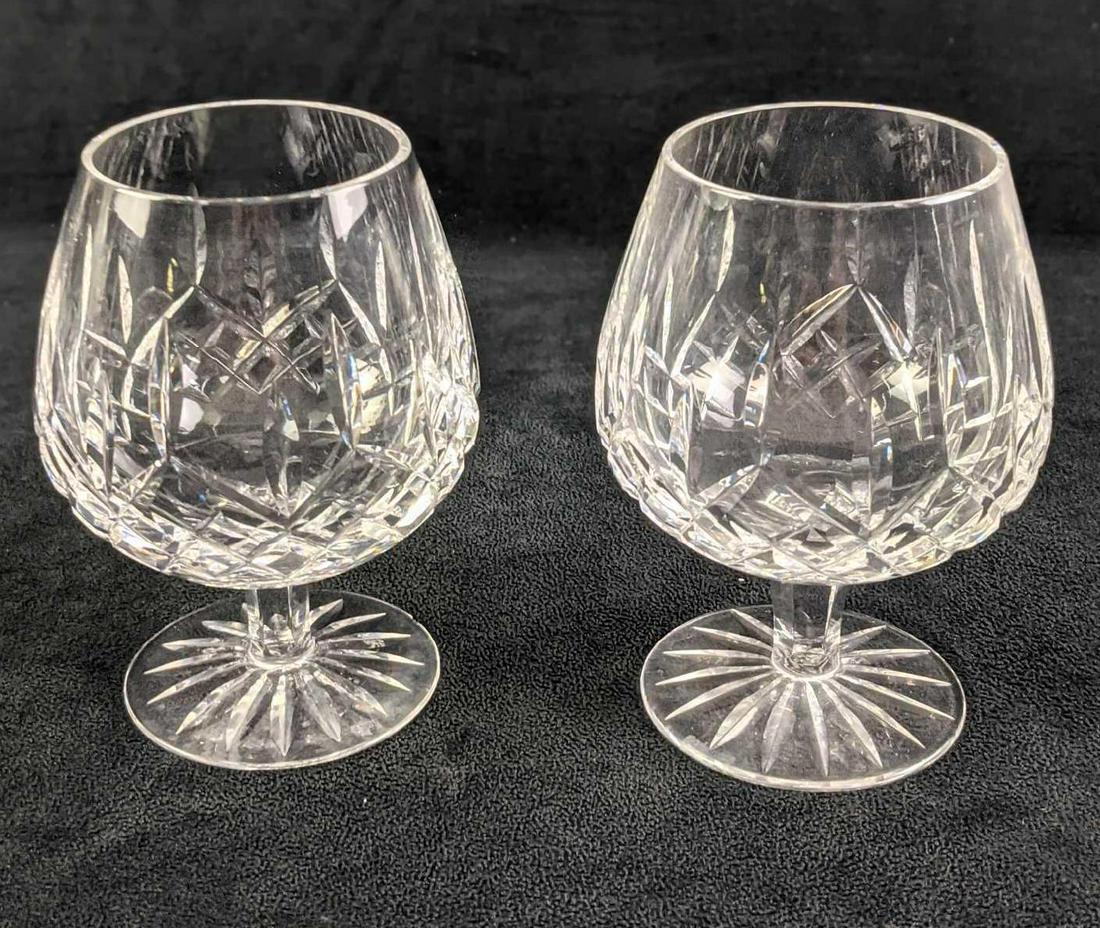 Two Waterford Crystal Lismore Brandy Glasses (1 of 8)