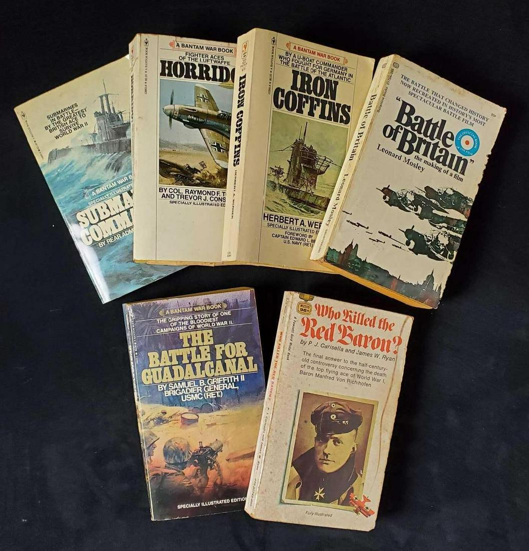 Vintage Bantam War Book Lot Of 6 (1 of 10)