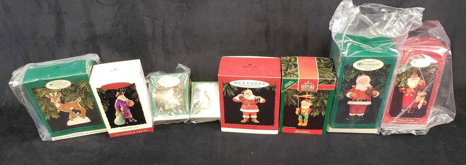 Lot of 8 Christmas Themed Hallmark Keepsake Ornaments (1 of 9)