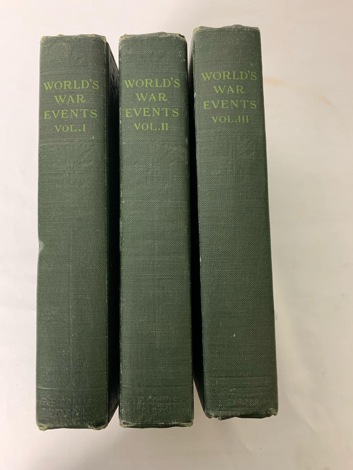 Hardcover Set " World's War Events Volumes 1,2,3 " (1 of 9)