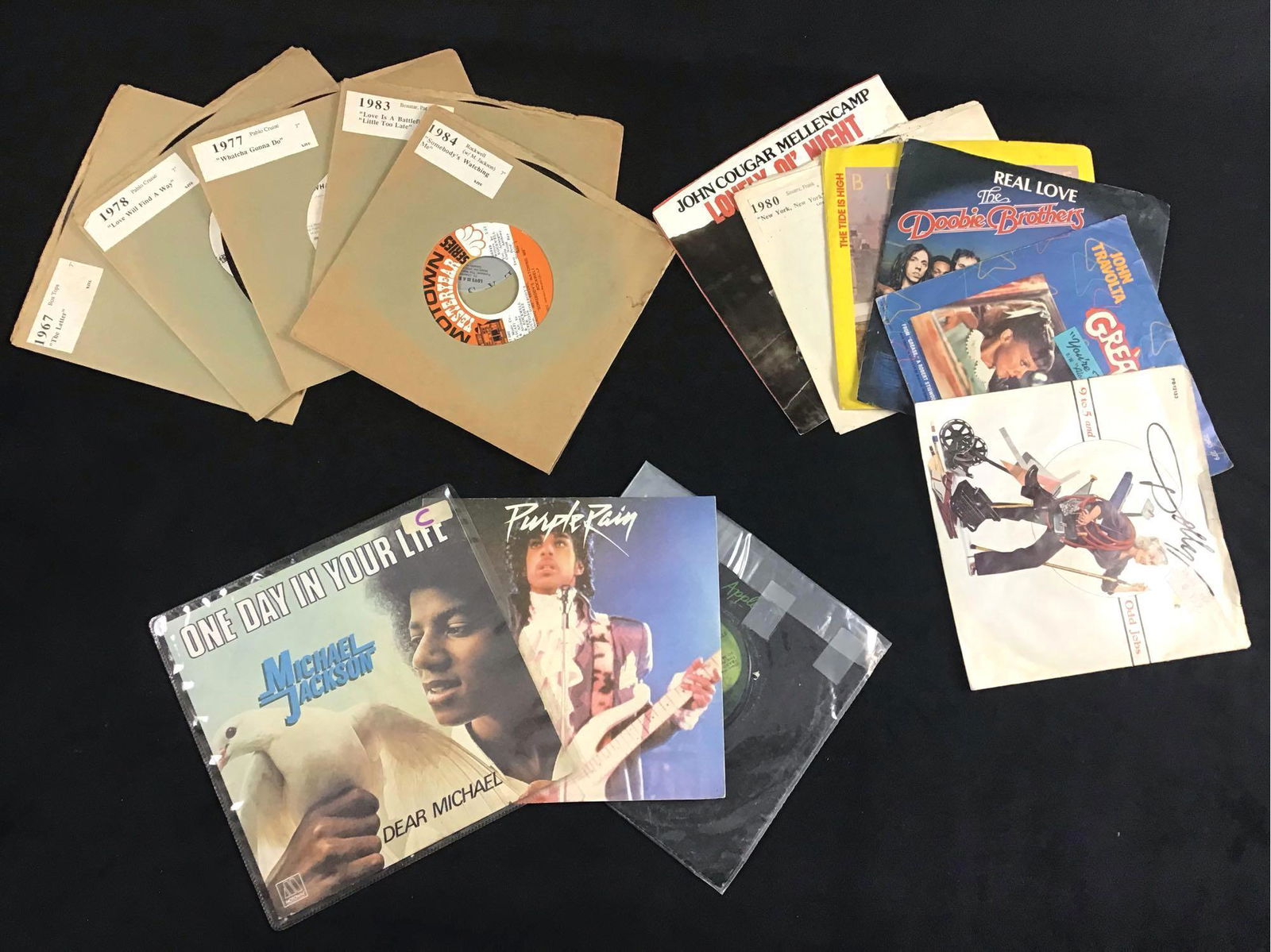 Lot of 14 Various Vintage Records Singles Micheal (1 of 4)