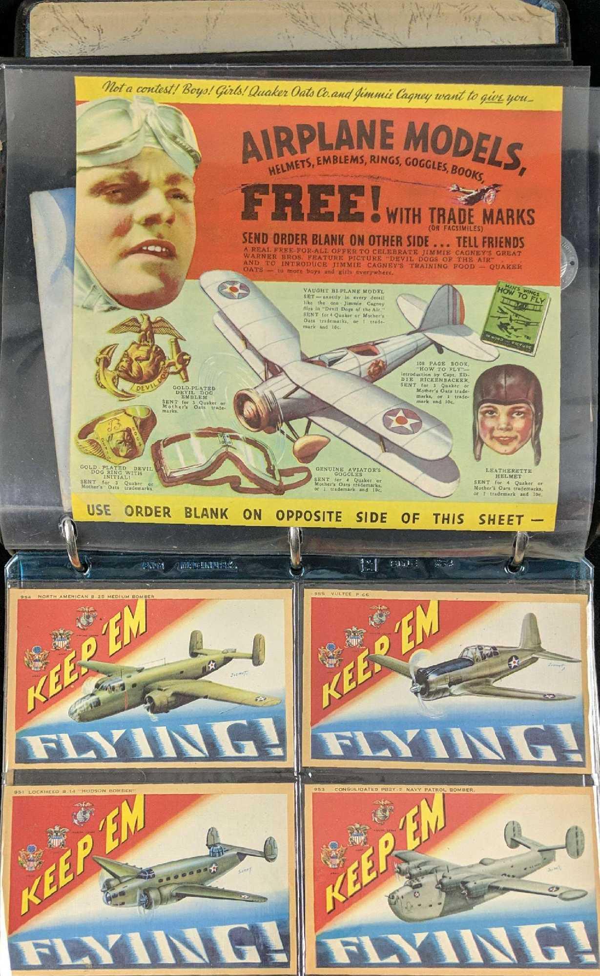 Vintage Cereal Box Premiums Pop Out Airplanes PEP (1 of 7)