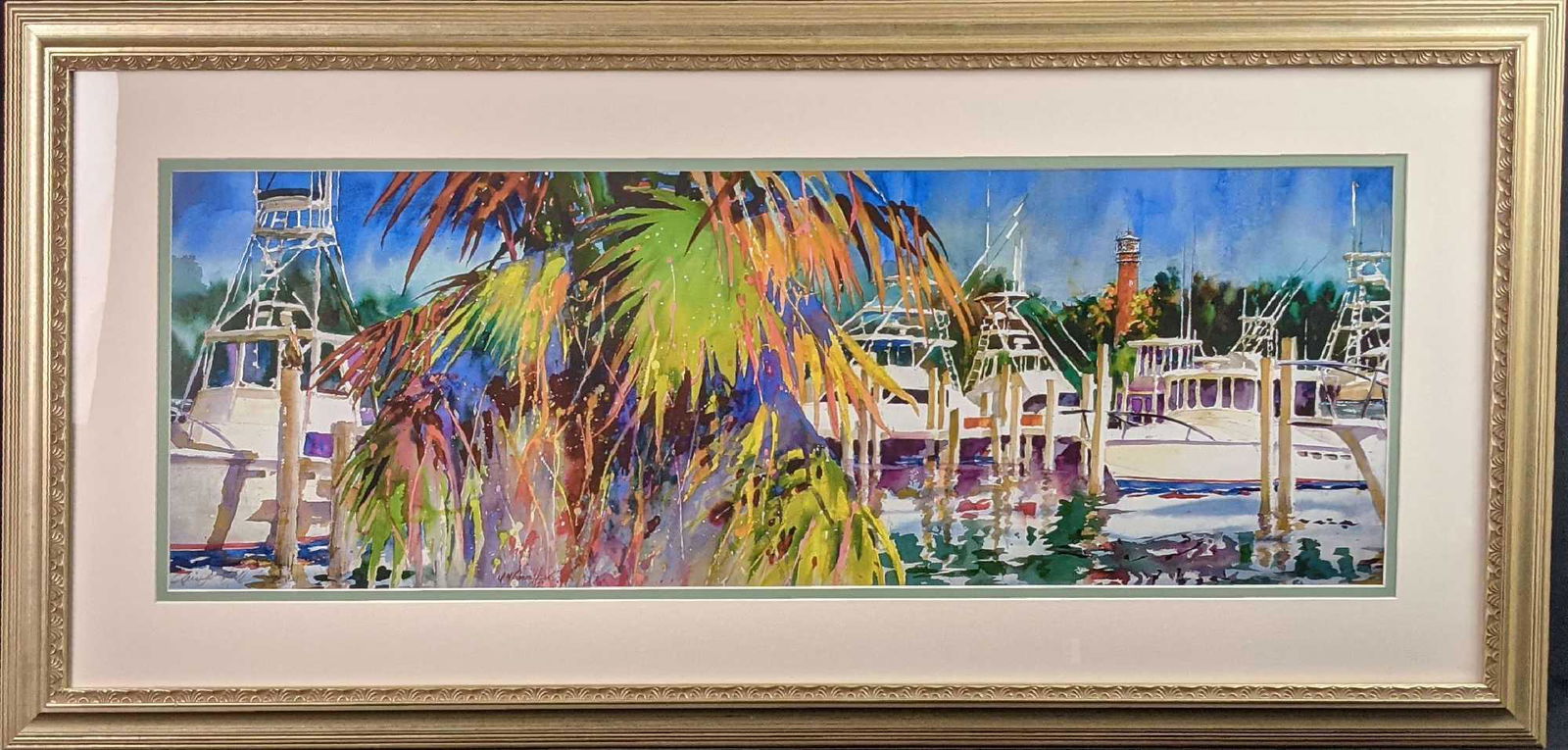 Framed Jim Gerard Holehouse Palm Dance Print Z4 (1 of 9)