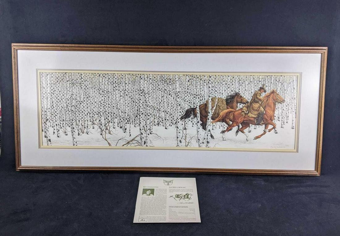 Framed Art Print by Bev Doolittle "Sacred Ground" (1 of 6)