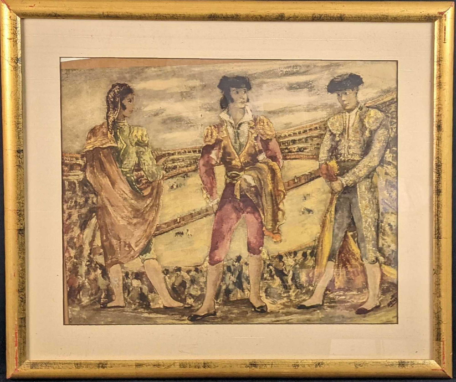 Vintage Francisco Arias Framed Three Matadors Print (1 of 6)