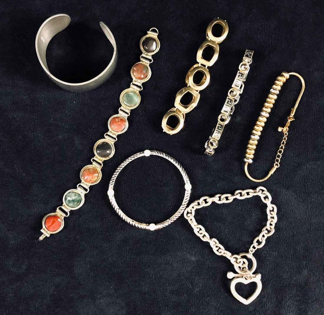 Vintage Jewelry Bracelets Mixed Lot Of 9 (1 of 15)