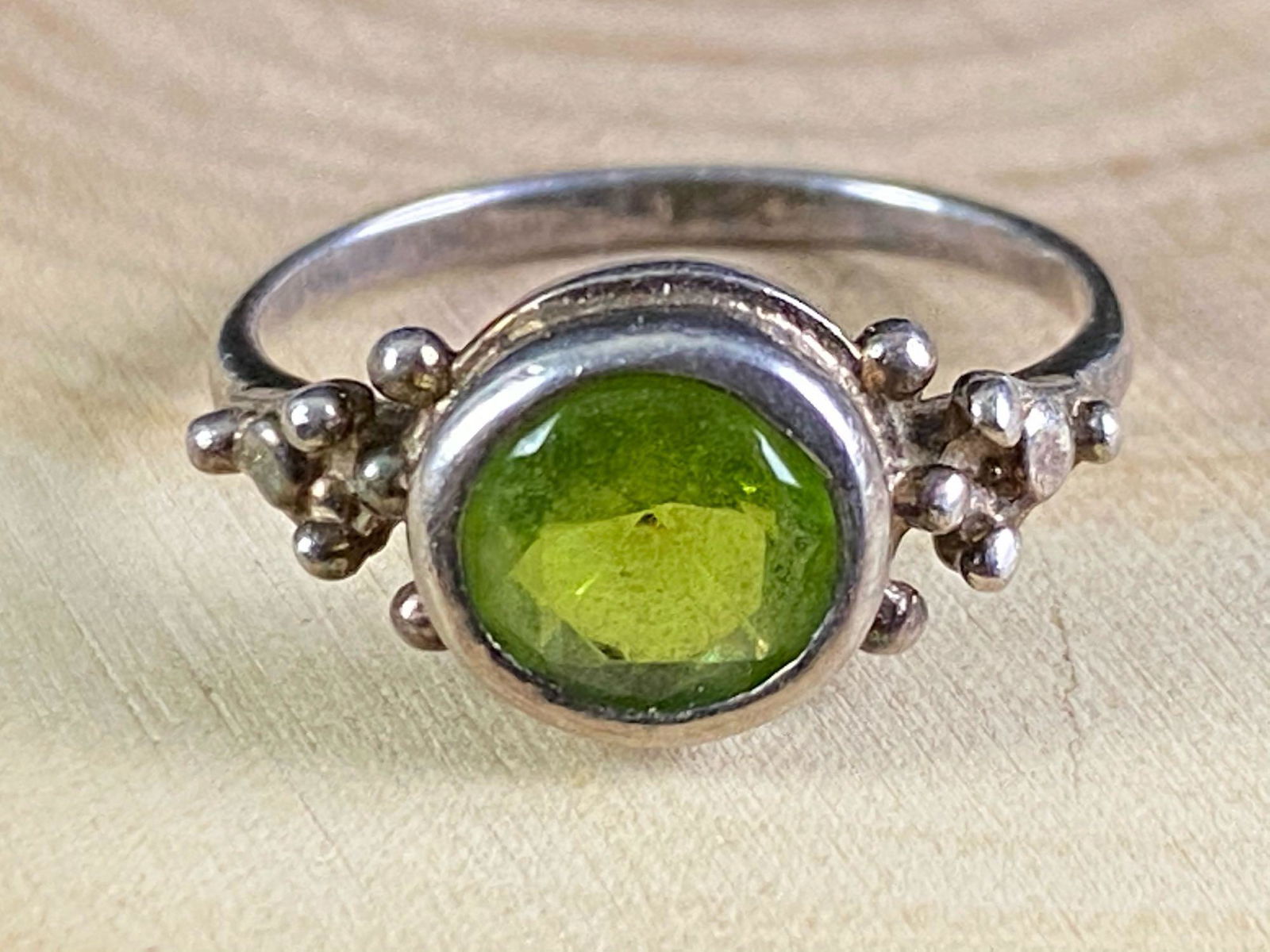 Vintage Sterling Silver Period Solitaire Ring (1 of 6)