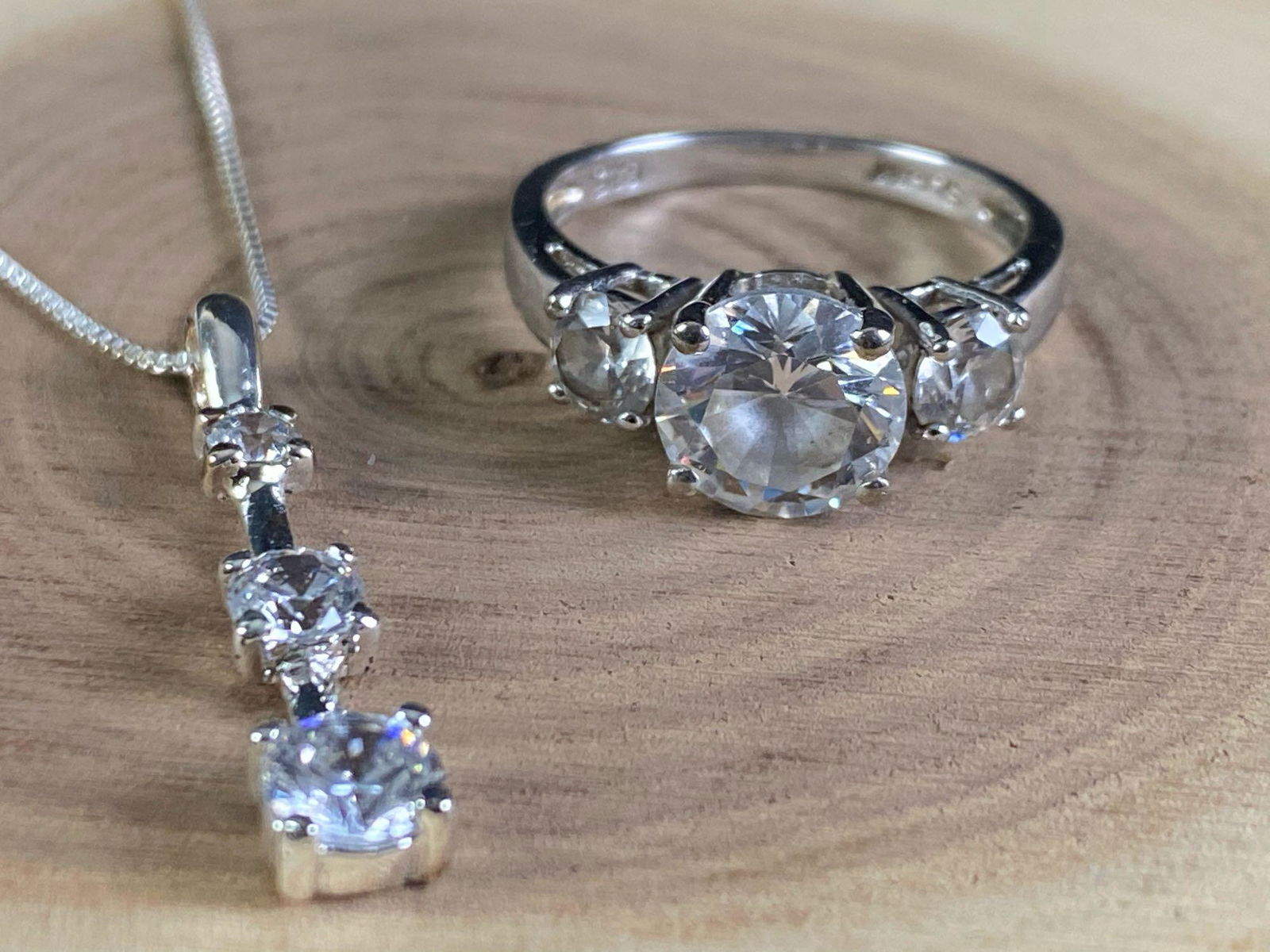 Vintage Stauer Sterling Silver CZ Past Present Future (1 of 15)