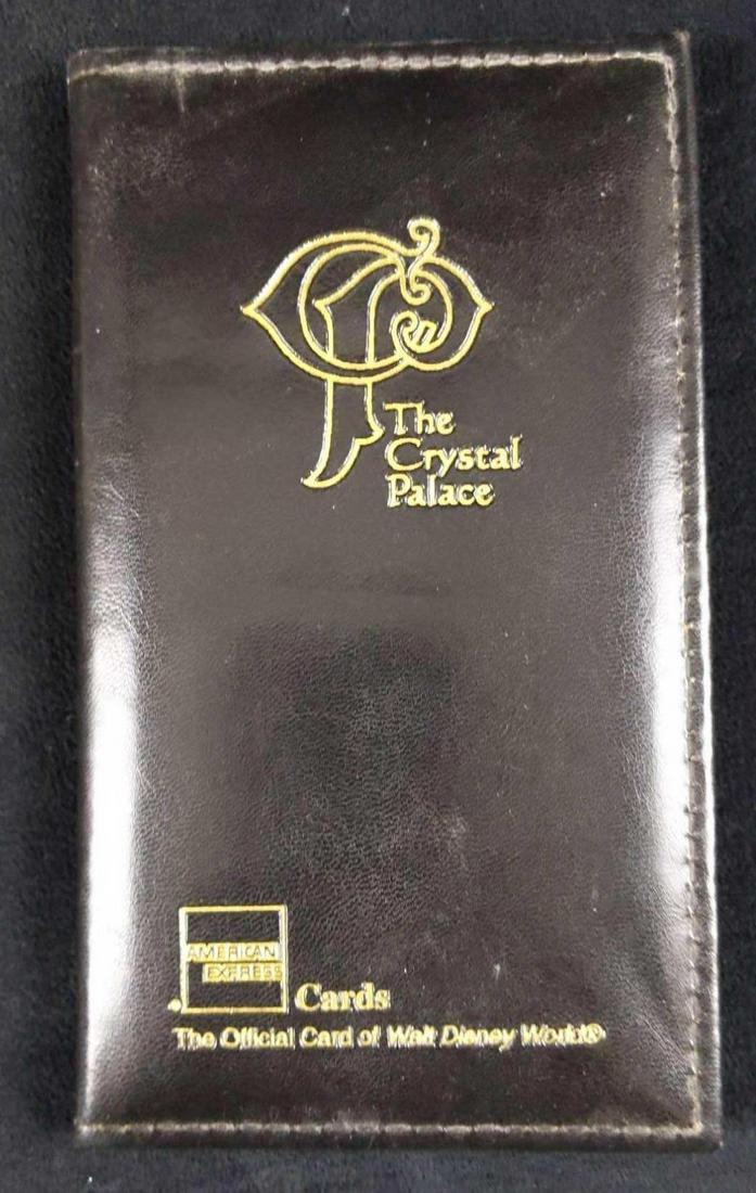 Disney World The Crystal Palace Bill Presenter: Here is an original Bill Presenter/Folder that was handed over to the guest at the end of a meal at Walt Disney World's popular, "The Crystal Palace" character restaurant. In the folder, there is room
