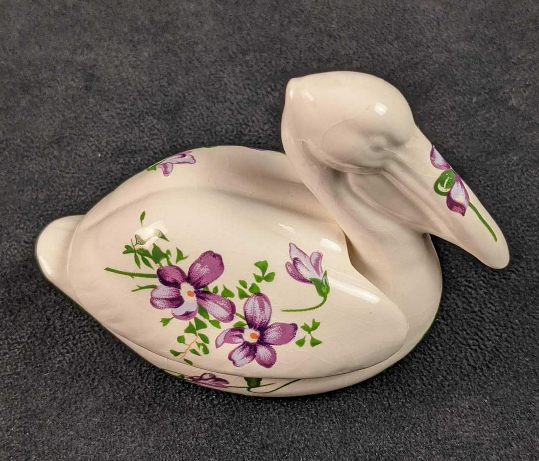 Hand Painted Ceramic Pelican Ring Box With Lid (1 of 6)