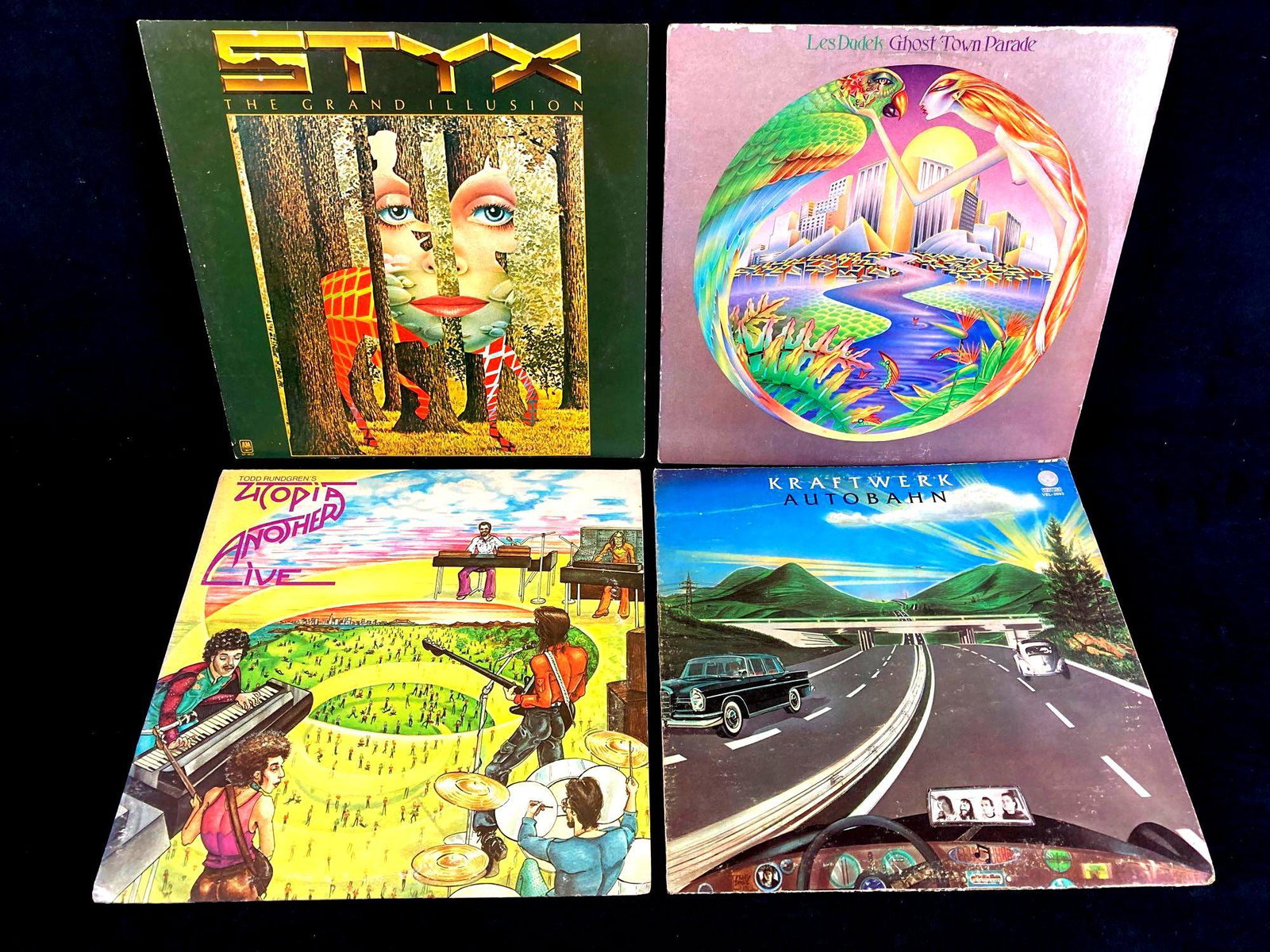 Four 1970's Vinyl Records Todd Rundgren's Utopia, (1 of 3)