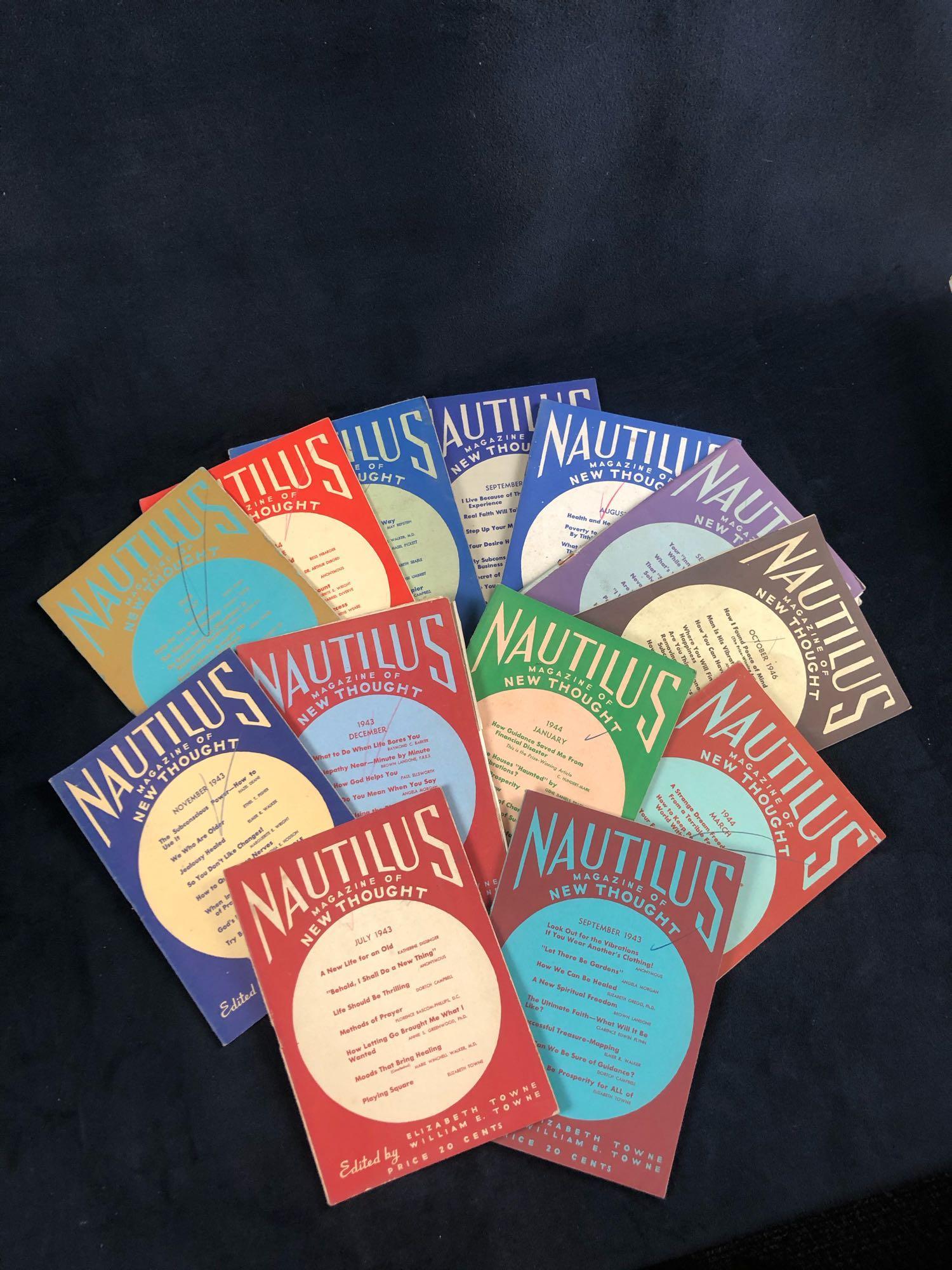 Lot Of 13 Vintage Nautilus Magazine Of New Thought Self (1 of 7)
