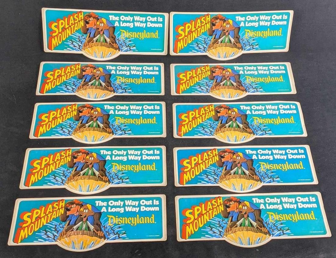 Ten Vintage Disneyland Splash Mountain Bumper Stickers (1 of 4)