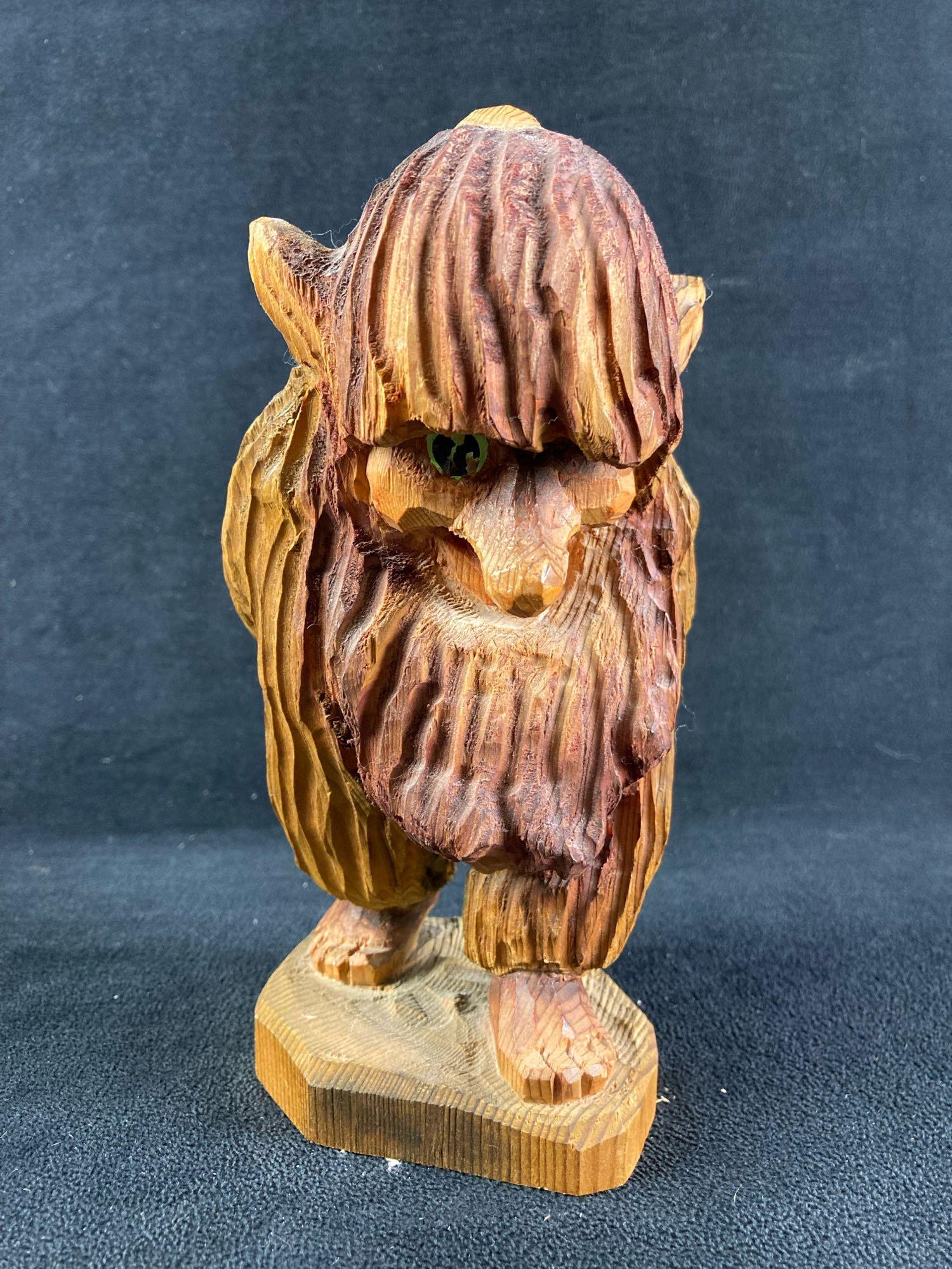 Wooden Carved Norwegian Troll (1 of 4)