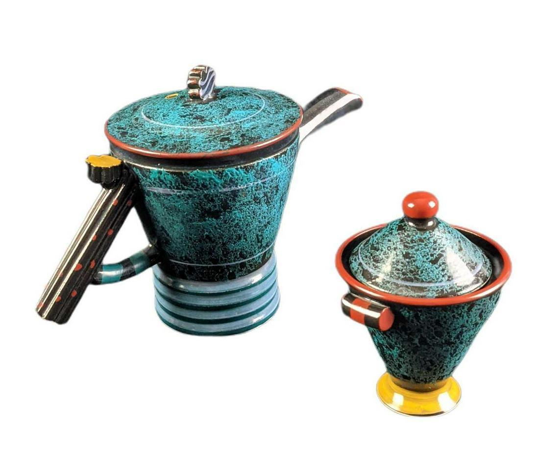 Hand Made Ceramic Tea Pot And Cup With Top (1 of 8)