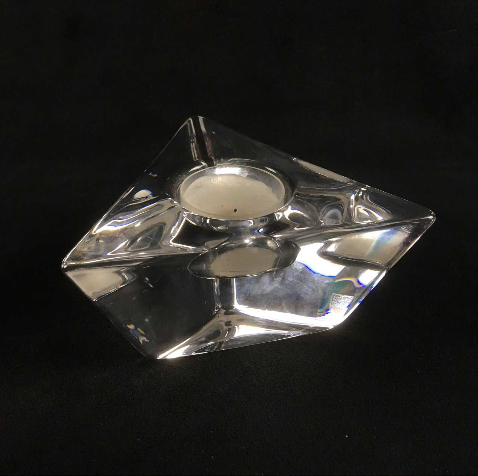Very Fine Orrefors Clear Crystal Votive Candle Holder (1 of 6)