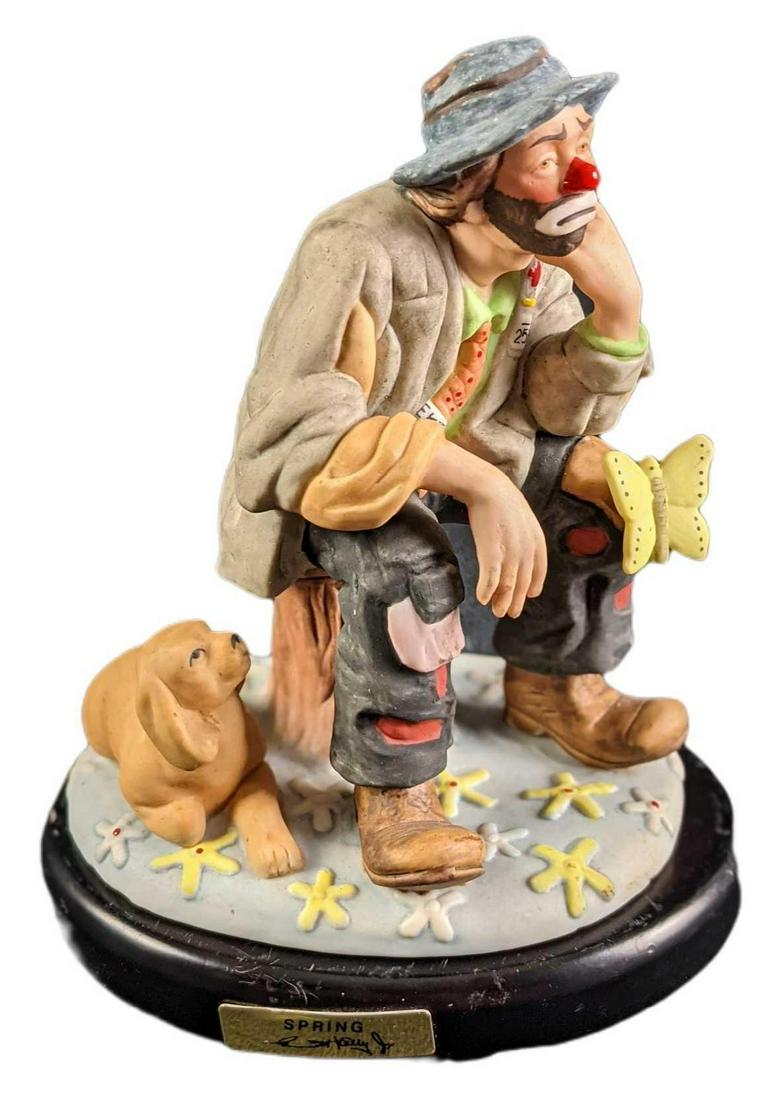 Emmett Kelly Jr Clown Porcelain Limited Edition Summer (1 of 8)