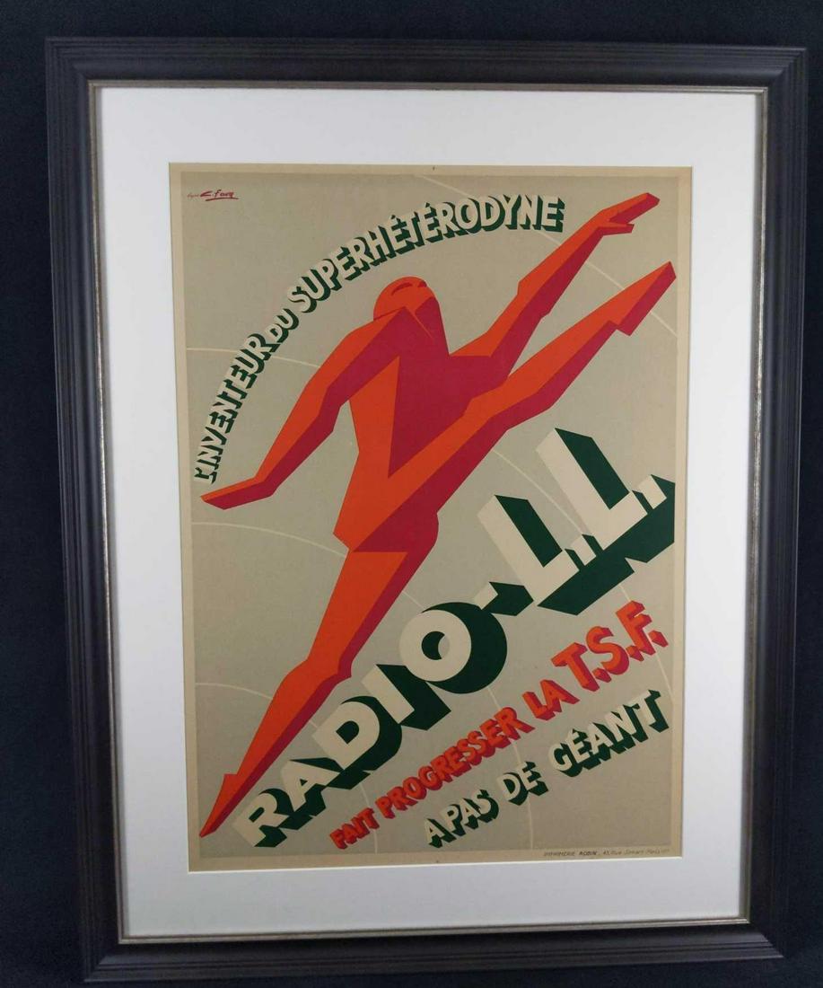 Radio LL Running Man Repro Poster Print by G Favre (1 of 9)