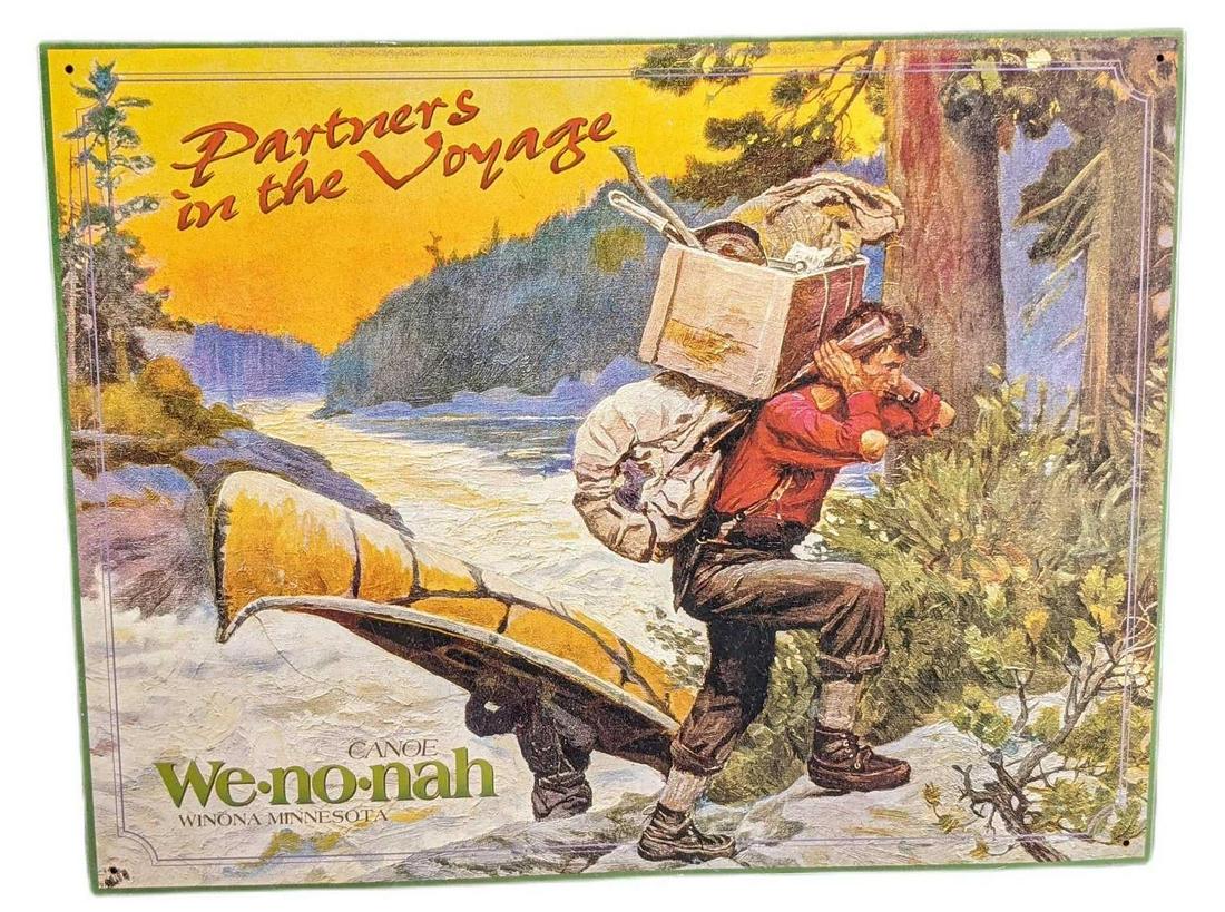 Wenonah Partners In The Voyage Tin Sign Philip R (1 of 2)