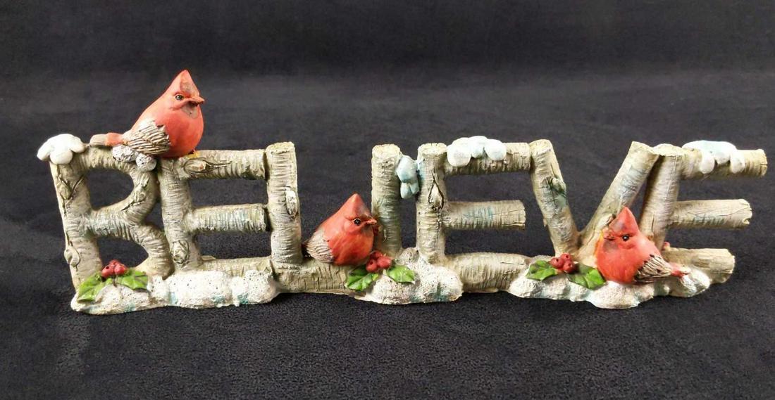 Cardinals Believe Hard Resin Figurine (1 of 8)