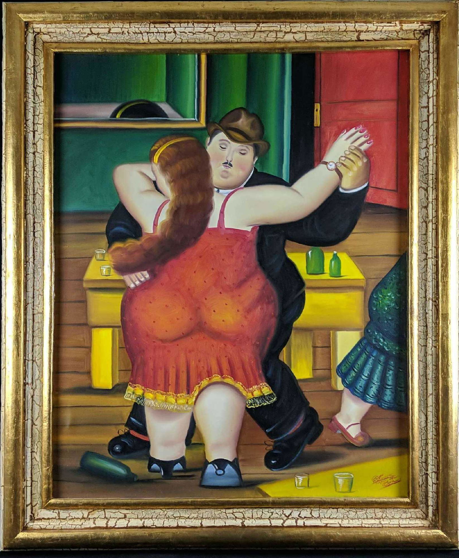Hand Painted Reproduction Of Dancing Couple W3 (1 of 7)