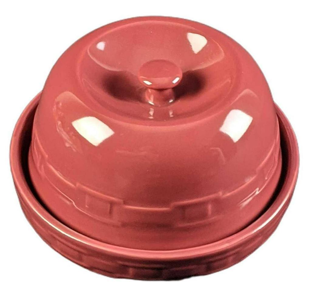 Longaberger Round Cheese Dish & Lid Woven Traditions (1 of 8)