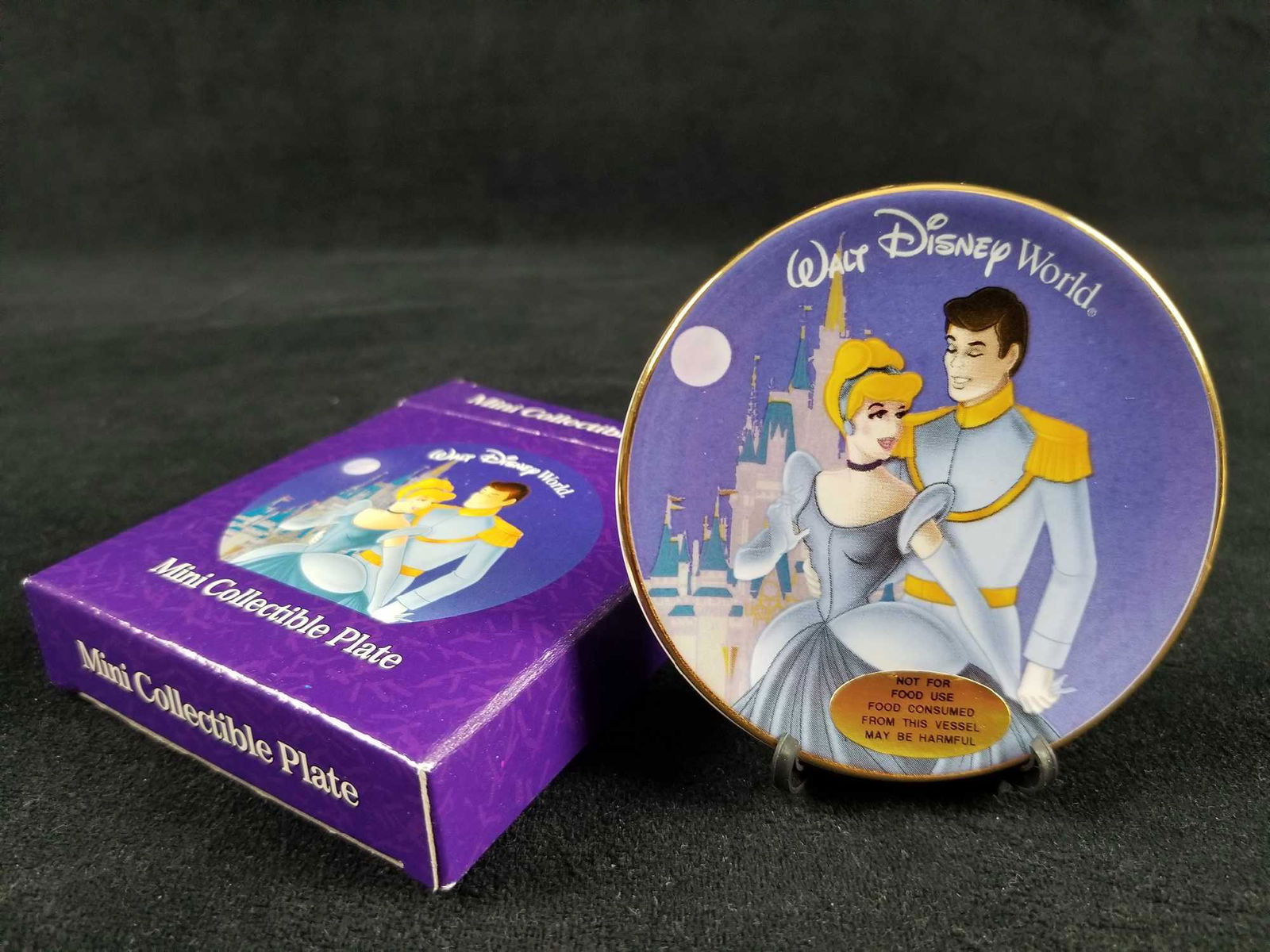 Cinderella Prince Charming Mini Collectible Plate Walt (1 of 7)