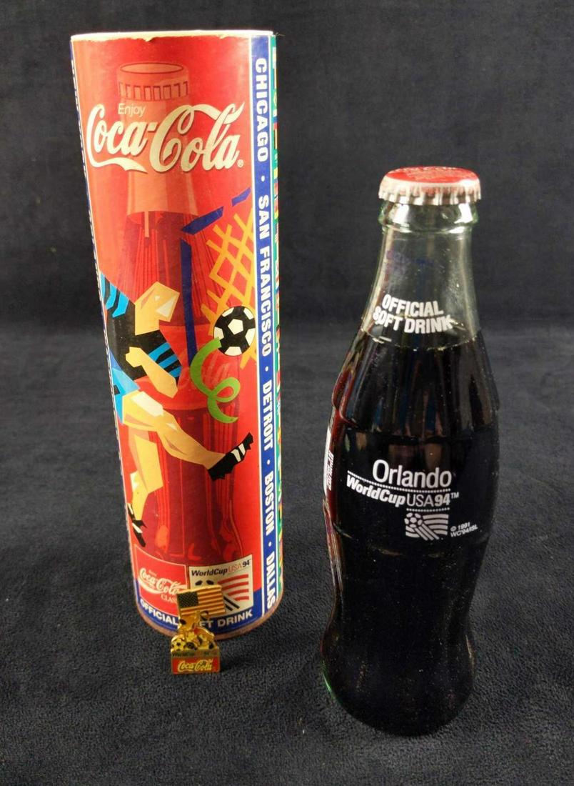 Coca Cola World Cup USA 94 Coke Bottle W Pin Bank (1 of 8)