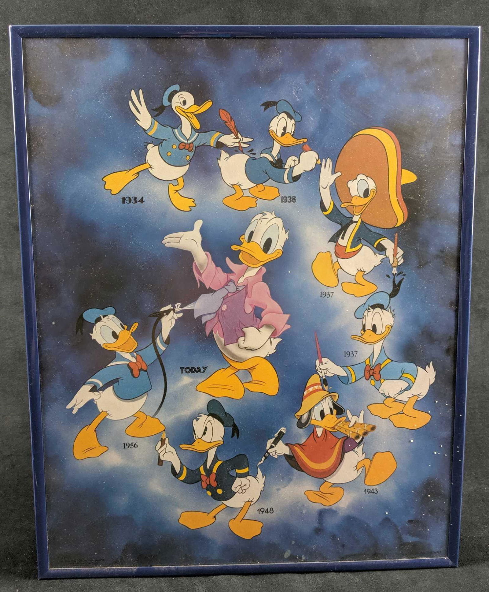 Disney Generation Then And Now Donald Duck Framed (1 of 8)
