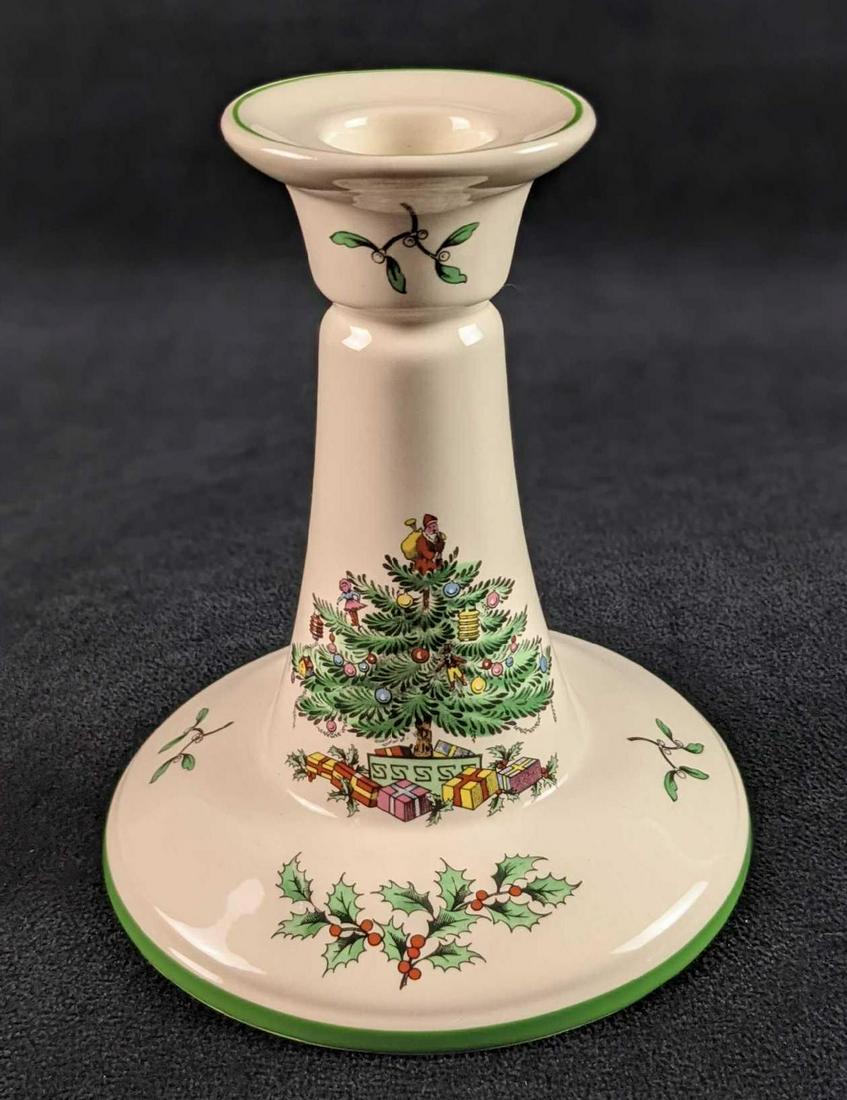 Fine China Candlestick Spode Christmas Tree (1 of 6)