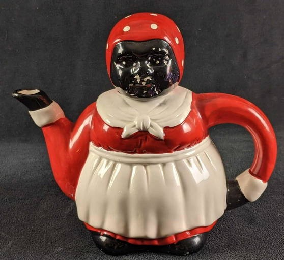 Vintage Black Americana Mammy Teapot Aunt Jemima