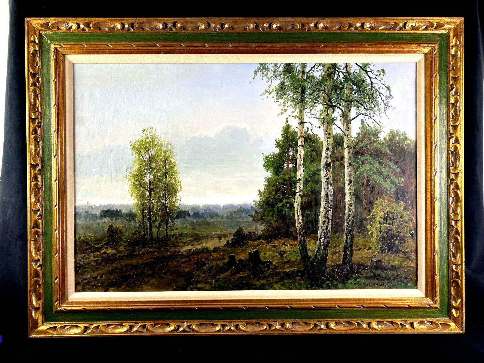 Wiktor Korecki Oil Painting Forest Landscape (1 of 5)