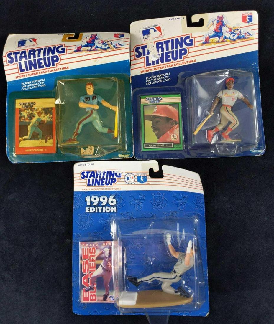 3 Starting Lineup Baseball Action Figures Schmidt (1 of 5)