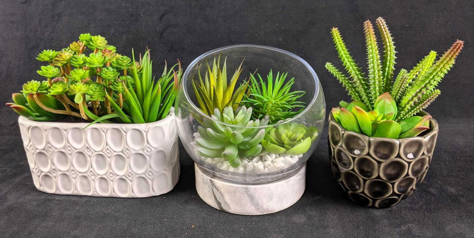 Artificial Succulent Potted Plants - Lot of 3 (1 of 8)