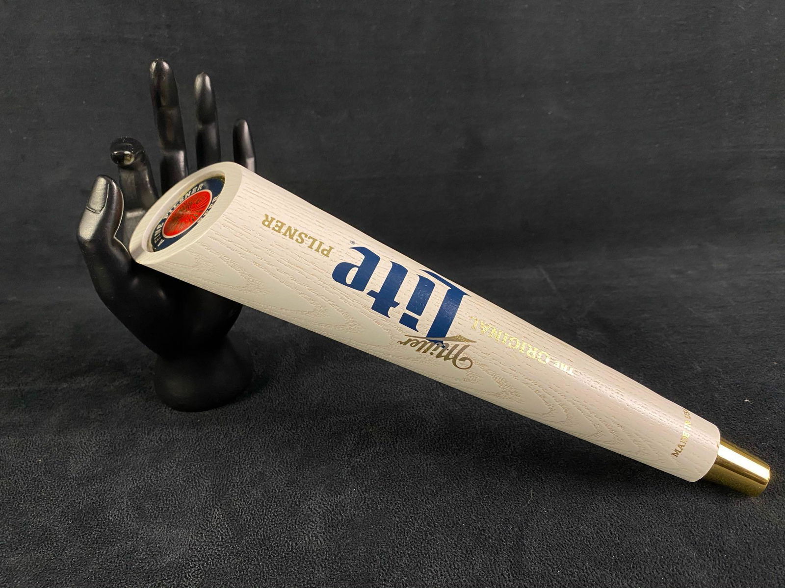 Vintage Miller Lite Cleveland Indians Beer Tap Handle (1 of 10)