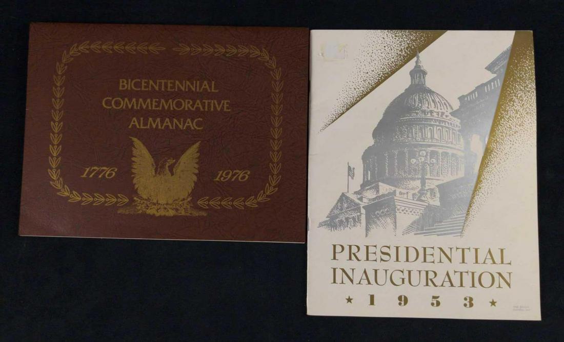 Eisenhower Inaugural Program And Bicentennial Almanac (1 of 8)