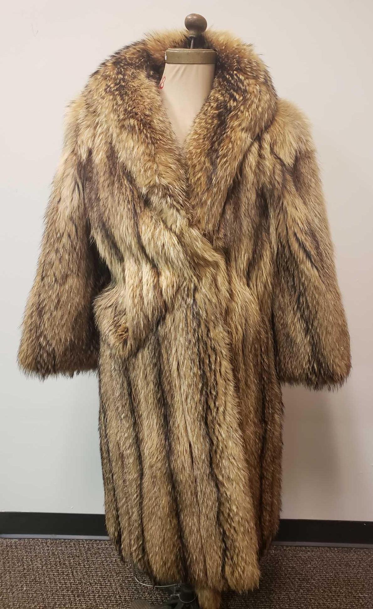 Full Length Coyote Fur Coat (1 of 5)