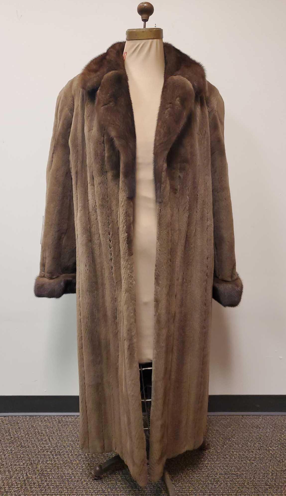 Full Length Brown Natural Mink by Lunaraire American (1 of 9)