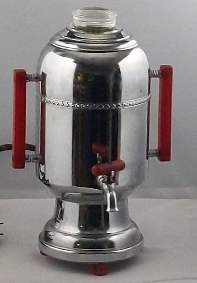 Vintage Champions Chrome W Red Handles Percolator (1 of 11)