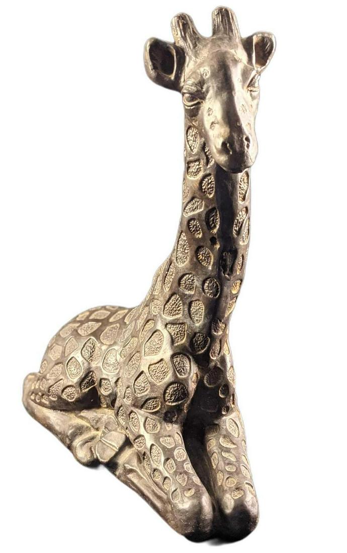 Vintage Textured Ceramic Resting Giraffe Figurine (1 of 6)