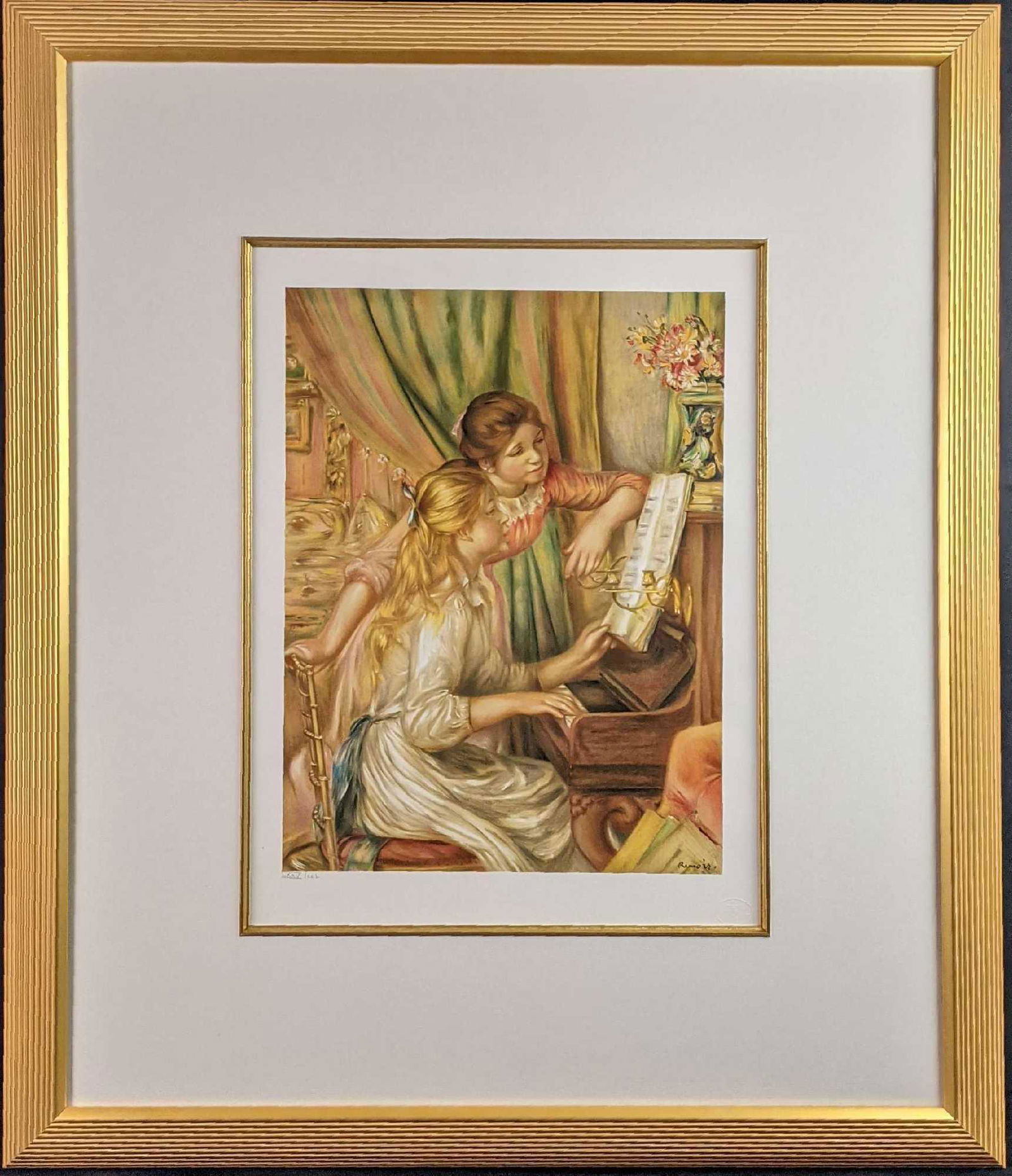 Framed Print LE Young Girls at the Piano Renoir X9 (1 of 7)