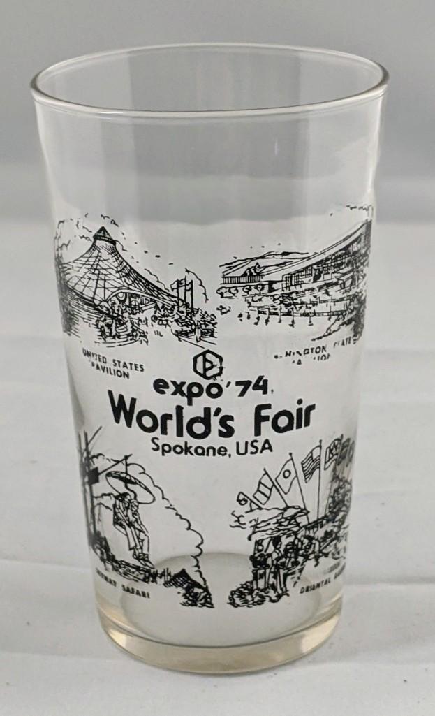 Six Vintage 1974 Expo Worlds Fair Spokane Glasses (1 of 10)