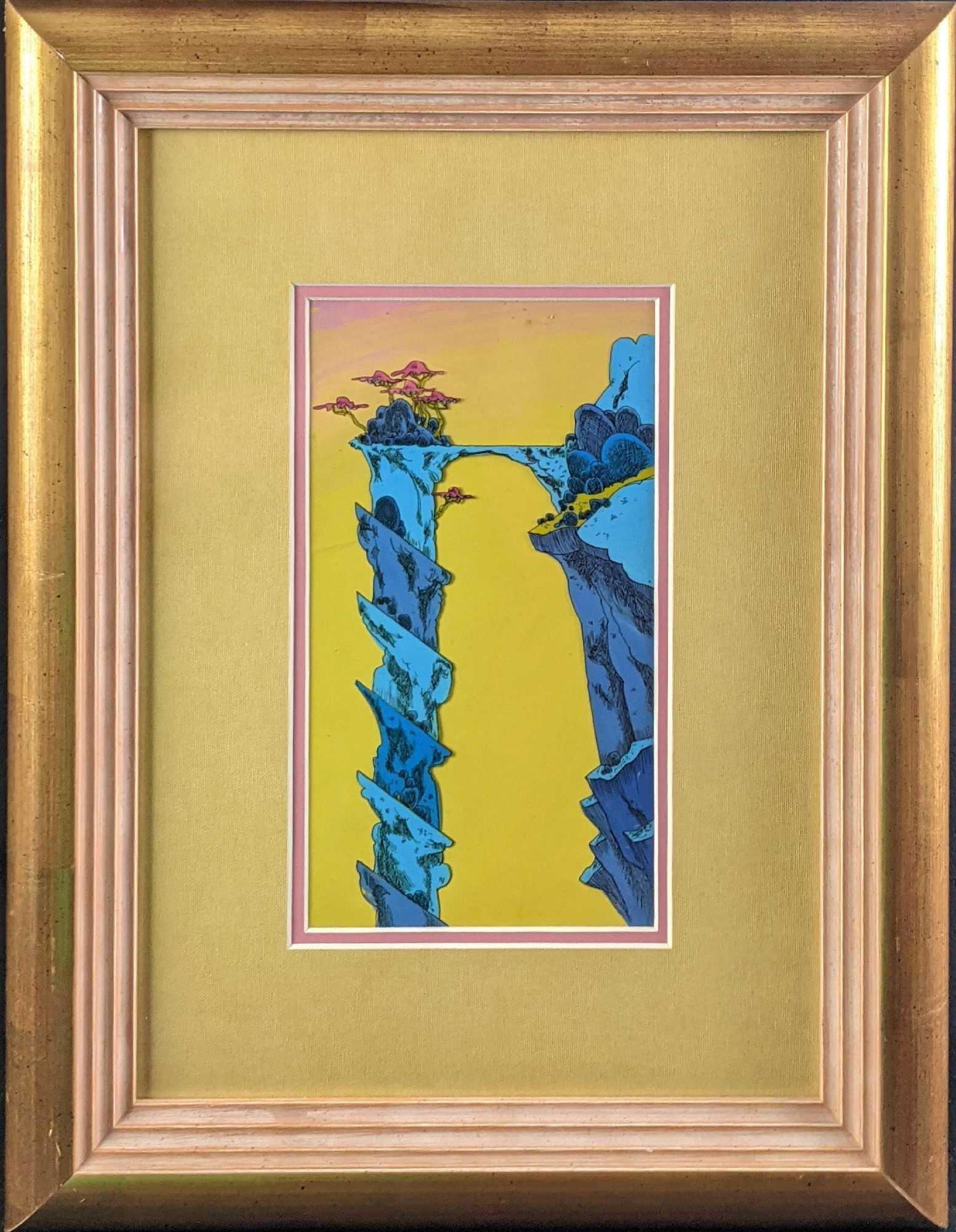 Framed Dr Seuss Freleng Background Production Cel (1 of 5)