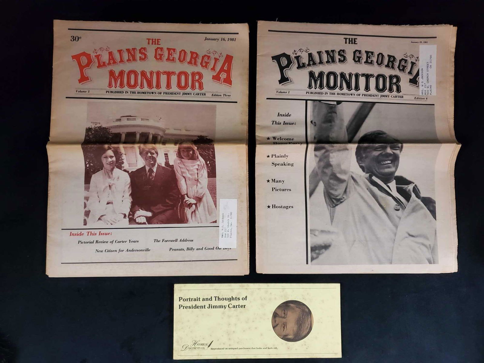 Vintage Jimmy Carter Newsletter And Parchment Print (1 of 10)