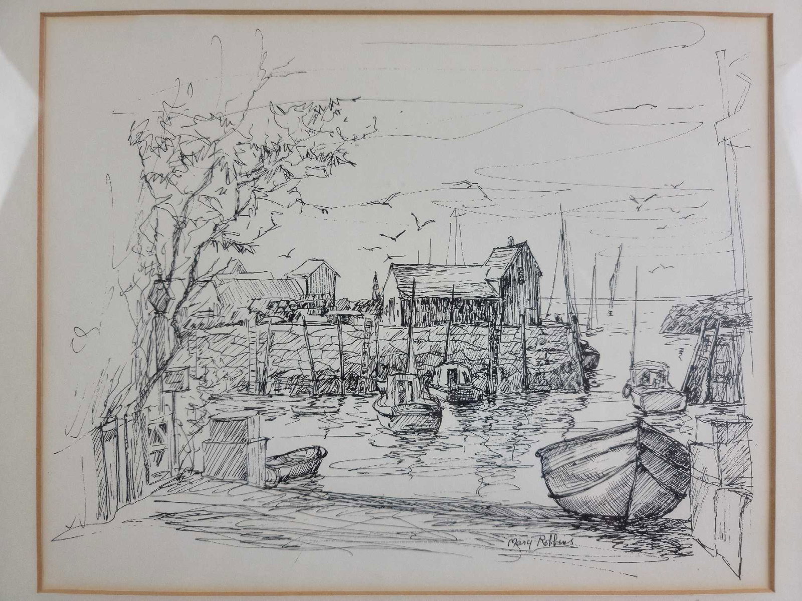 Cape Ann Seaport Sketch by Mary Robbins (1 of 6)