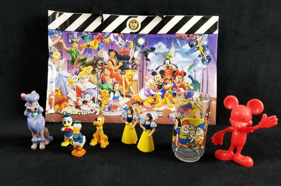 Lot Of 9 Vintage Mixed Walt Disney Characters Snow (1 of 9)