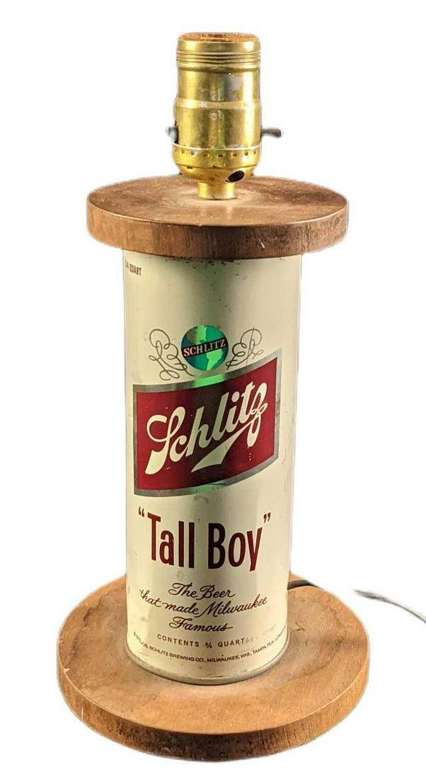 Vintage Schlitz Tall Boy Beer Table Lamp (1 of 6)